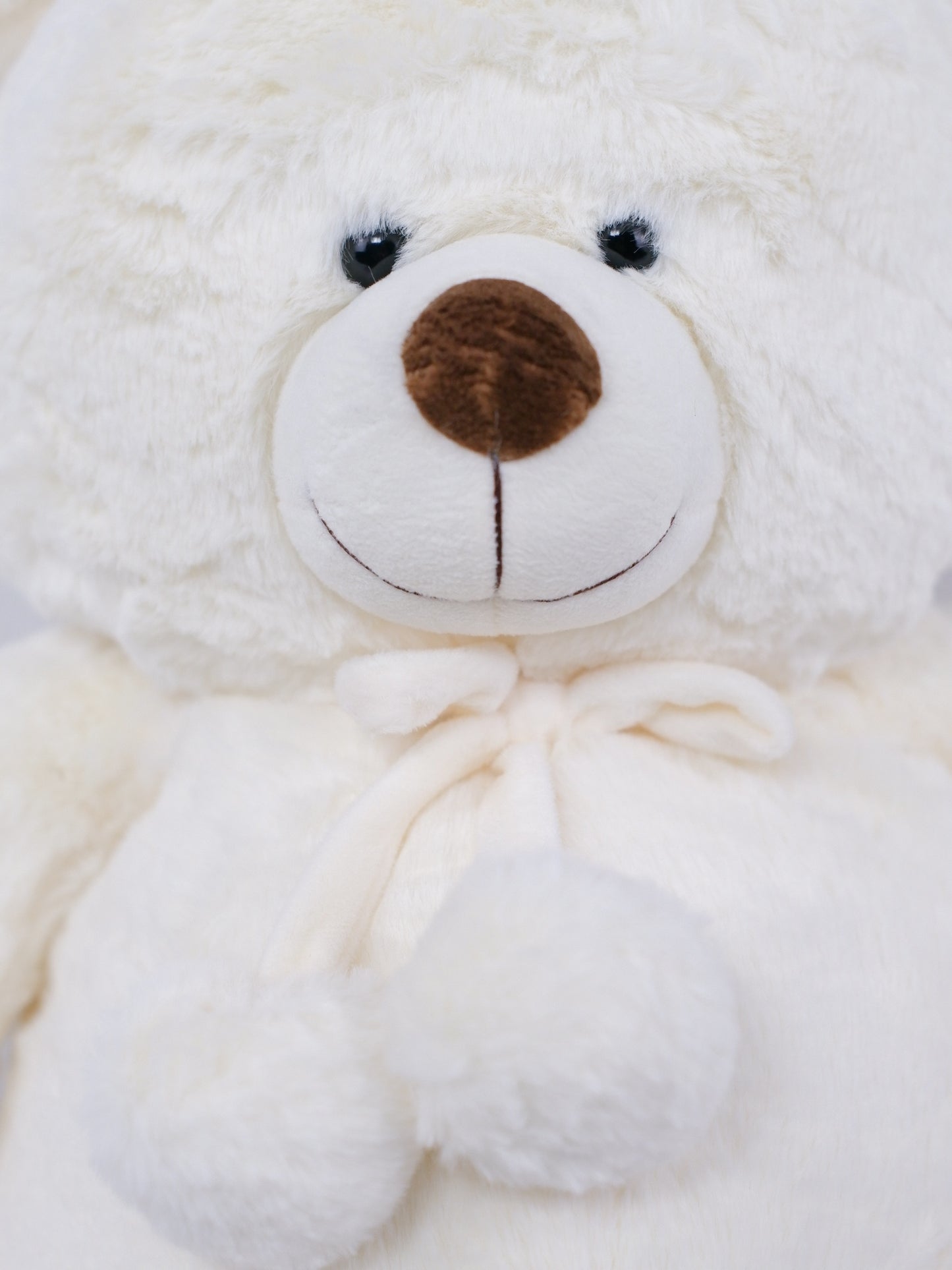 White Teddy Bear - Farm-Sook Flowers & Coffee