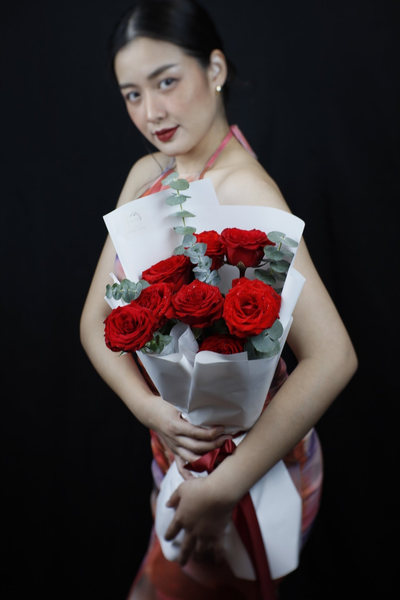 Bouquet of 9 Red Roses - Farm-Sook Flowers & Coffee