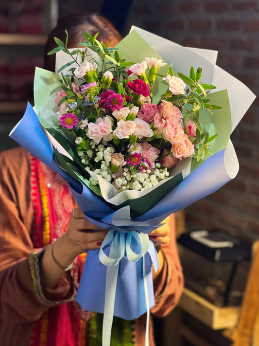 DIY Flower Bouquet 500 Baht - Farm-Sook Flowers & Coffee