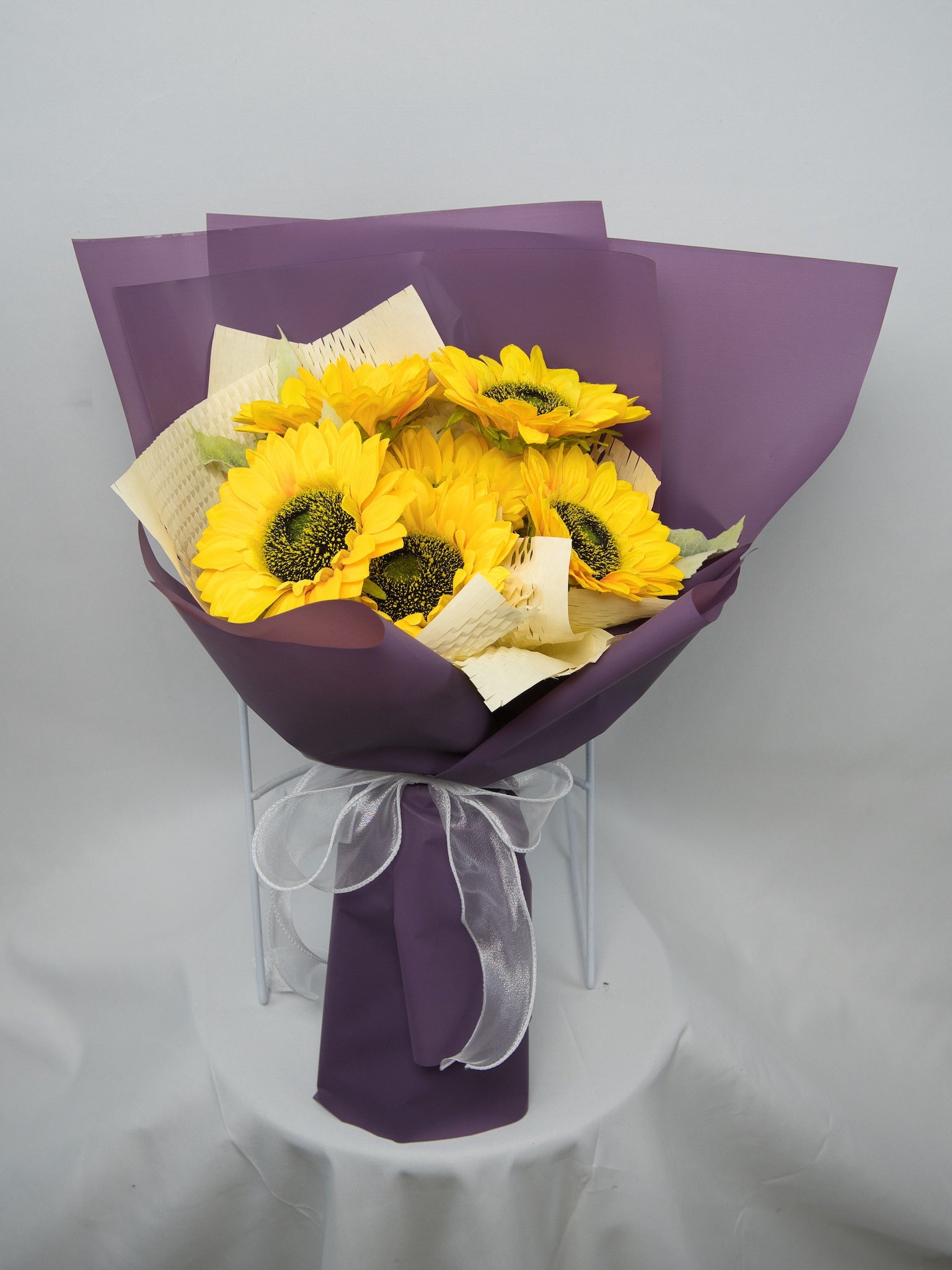 Bouquet of 6 Sunflowers - Silk Flowers - Farm-Sook Flowers & Coffee