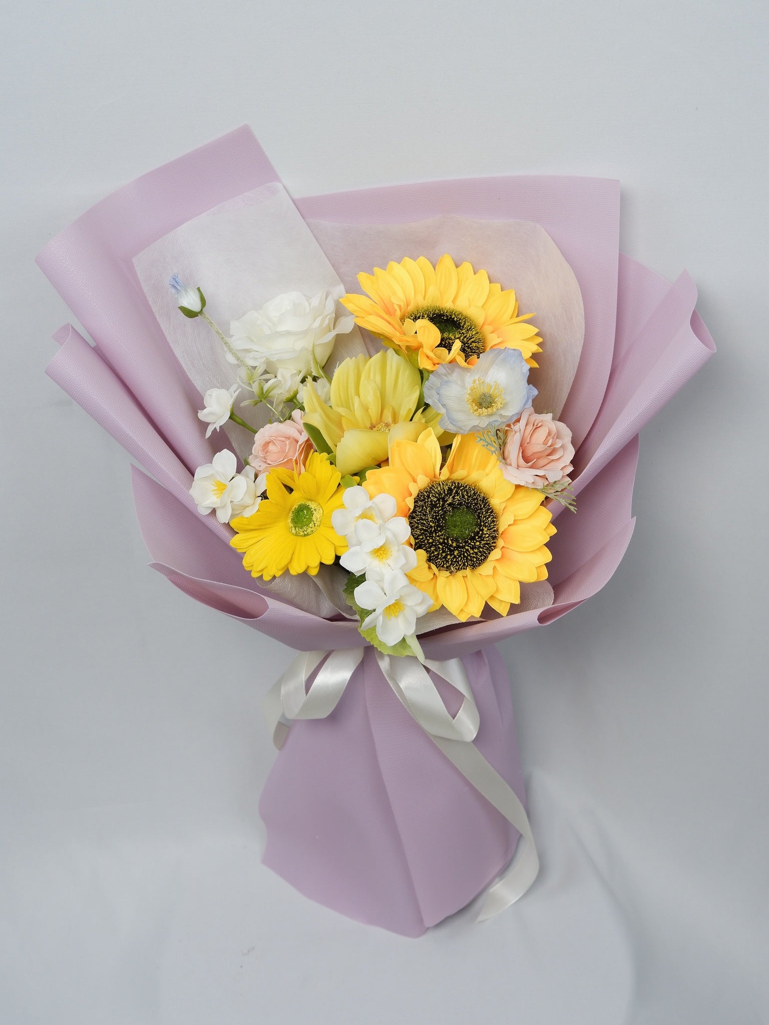 Petal Palette Silk Bouquet - Farm-Sook Flowers & Coffee