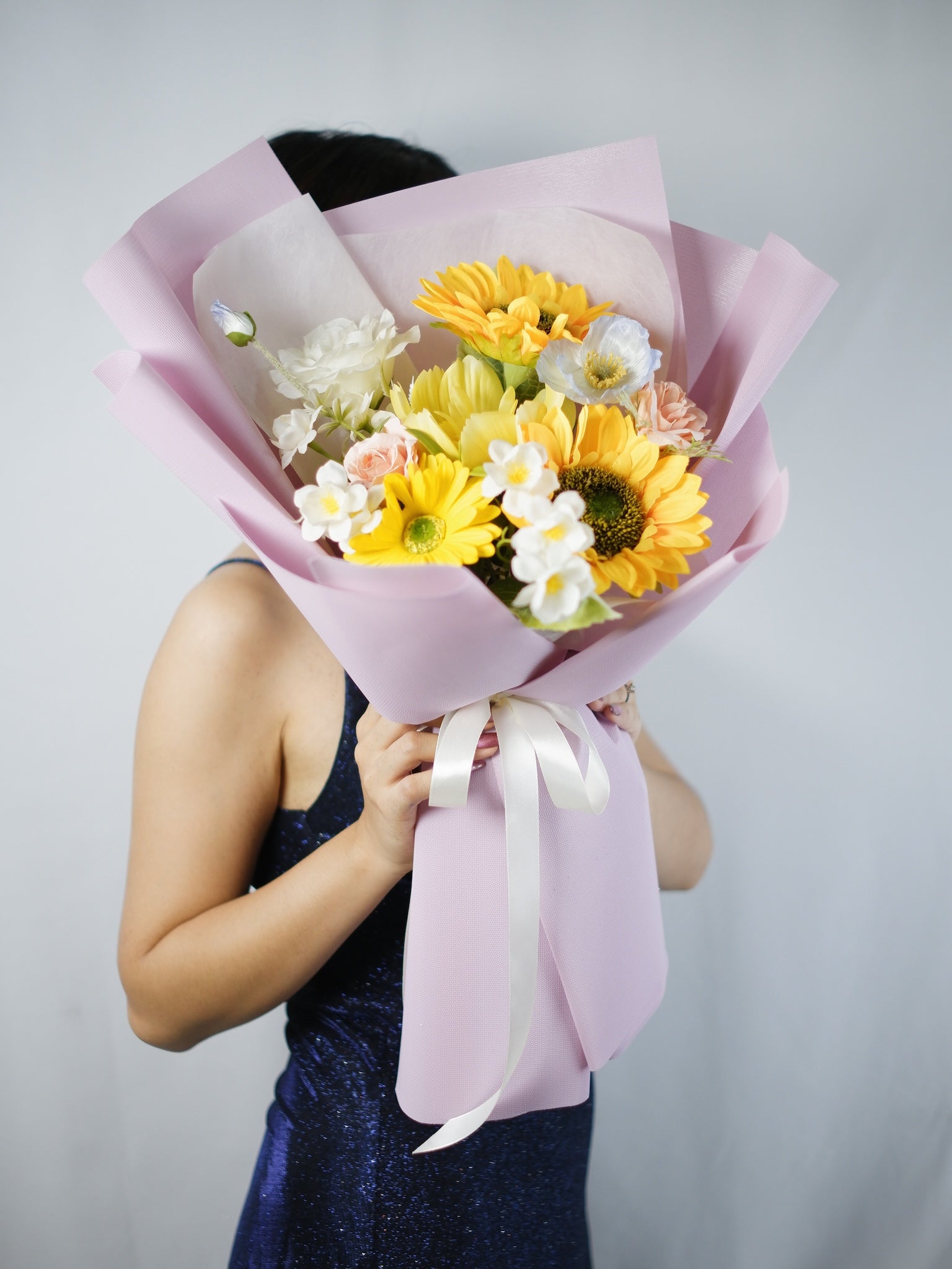 Petal Palette Silk Bouquet - Farm-Sook Flowers & Coffee