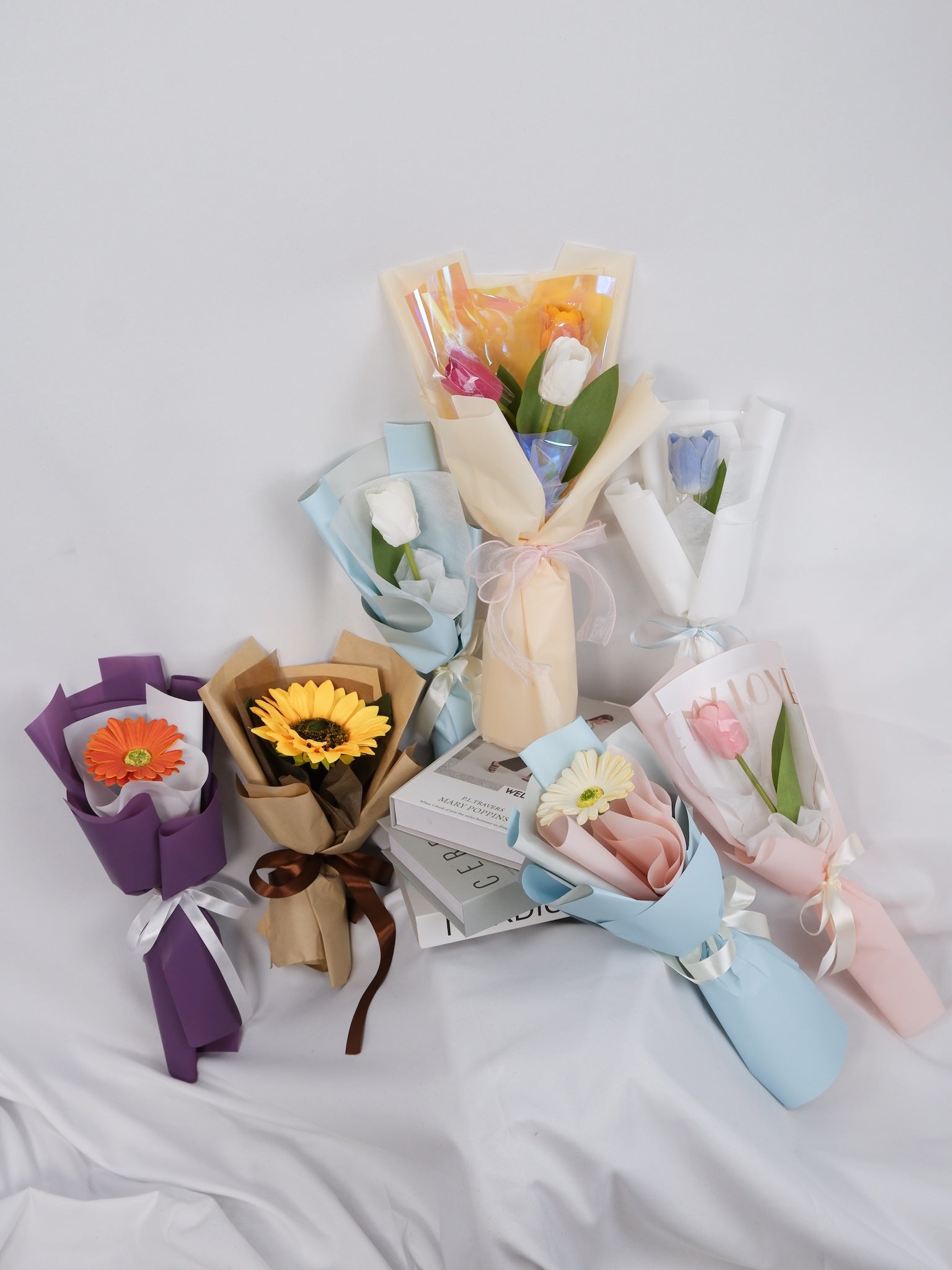 Variety of Single Silk Flowers - Farm-Sook Flowers & Coffee