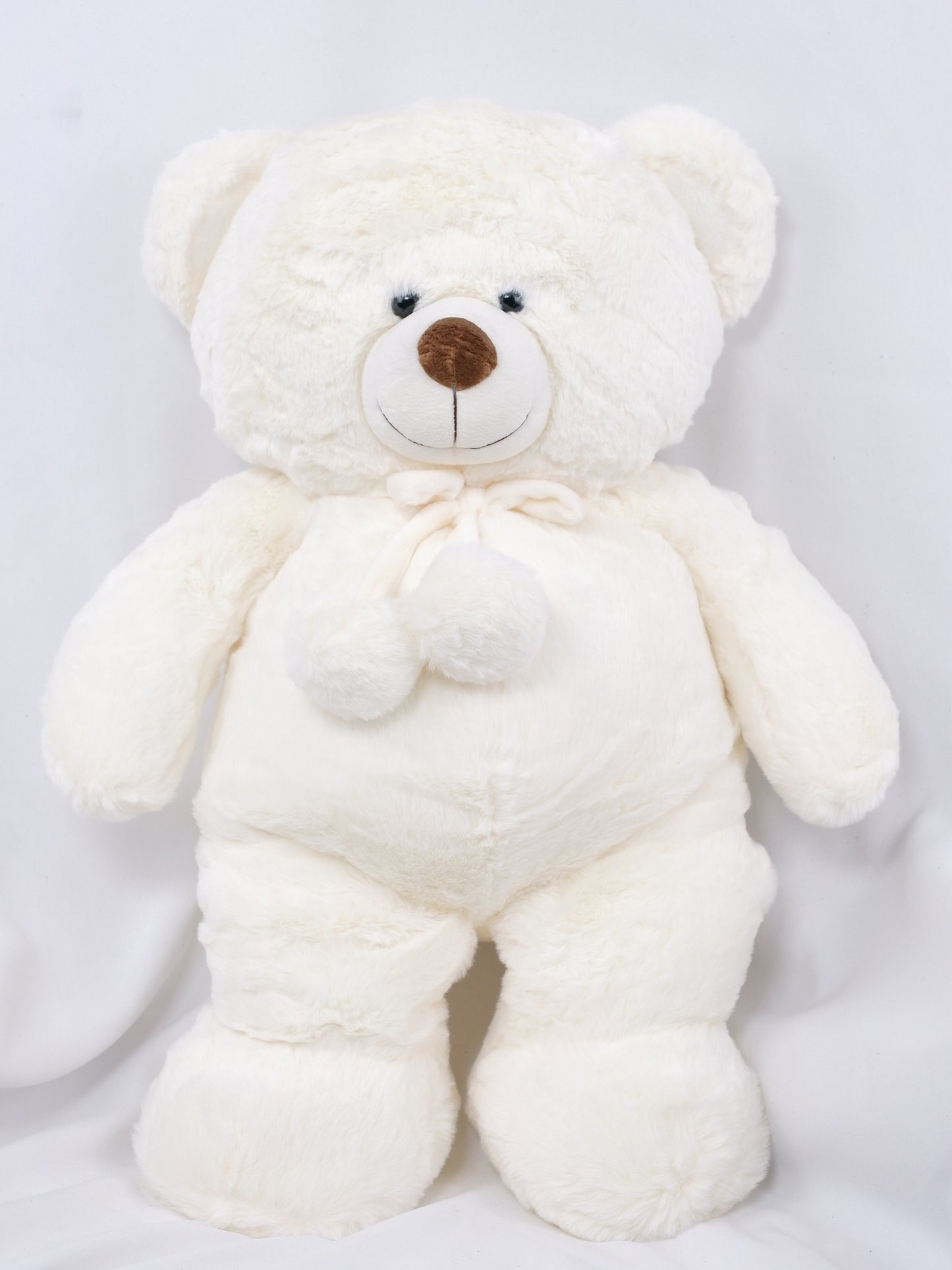 White Teddy Bear - Farm-Sook Flowers & Coffee