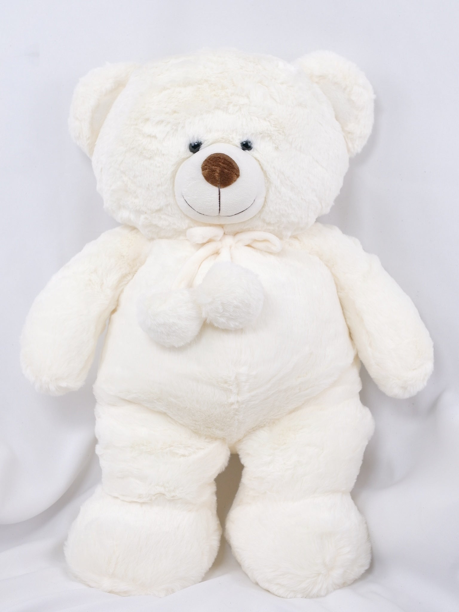 White Teddy Bear - Farm-Sook Flowers & Coffee