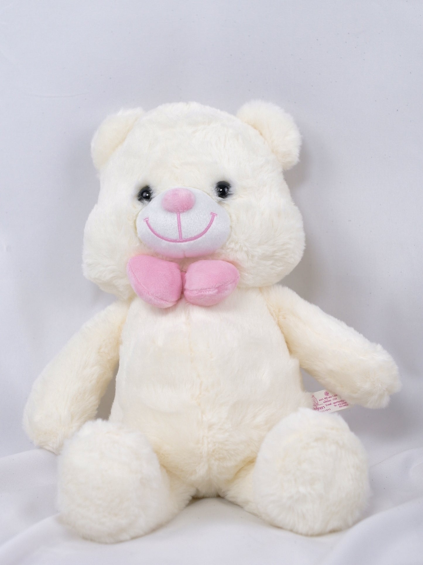 Smiling cream 15in teddy bear - Farm-Sook Flowers & Coffee