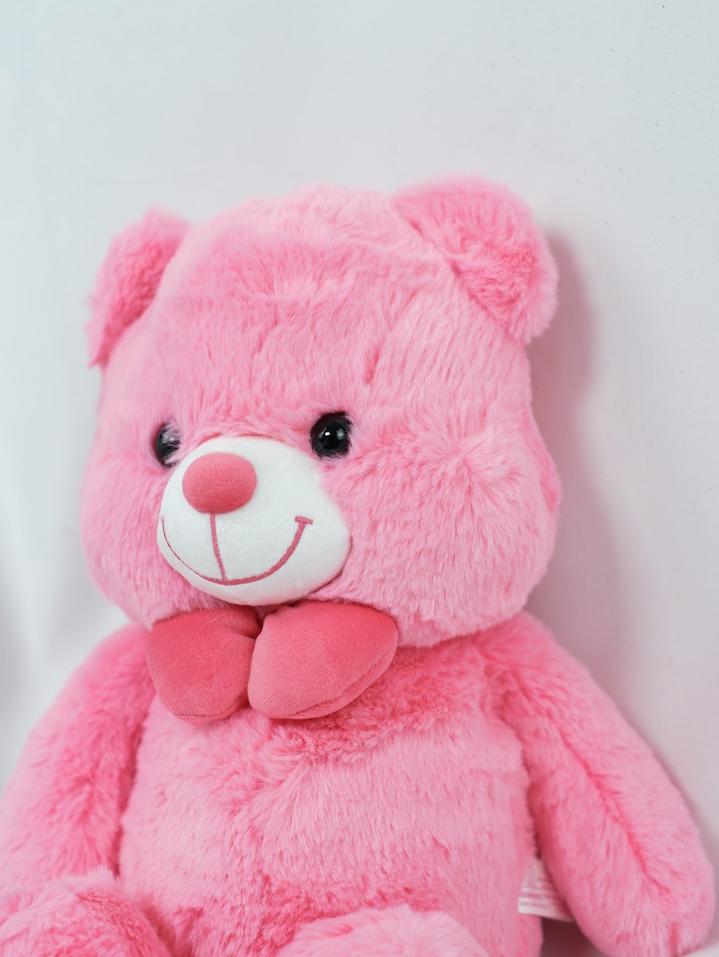 Smiling pink 15in teddy bear - Farm-Sook Flowers & Coffee
