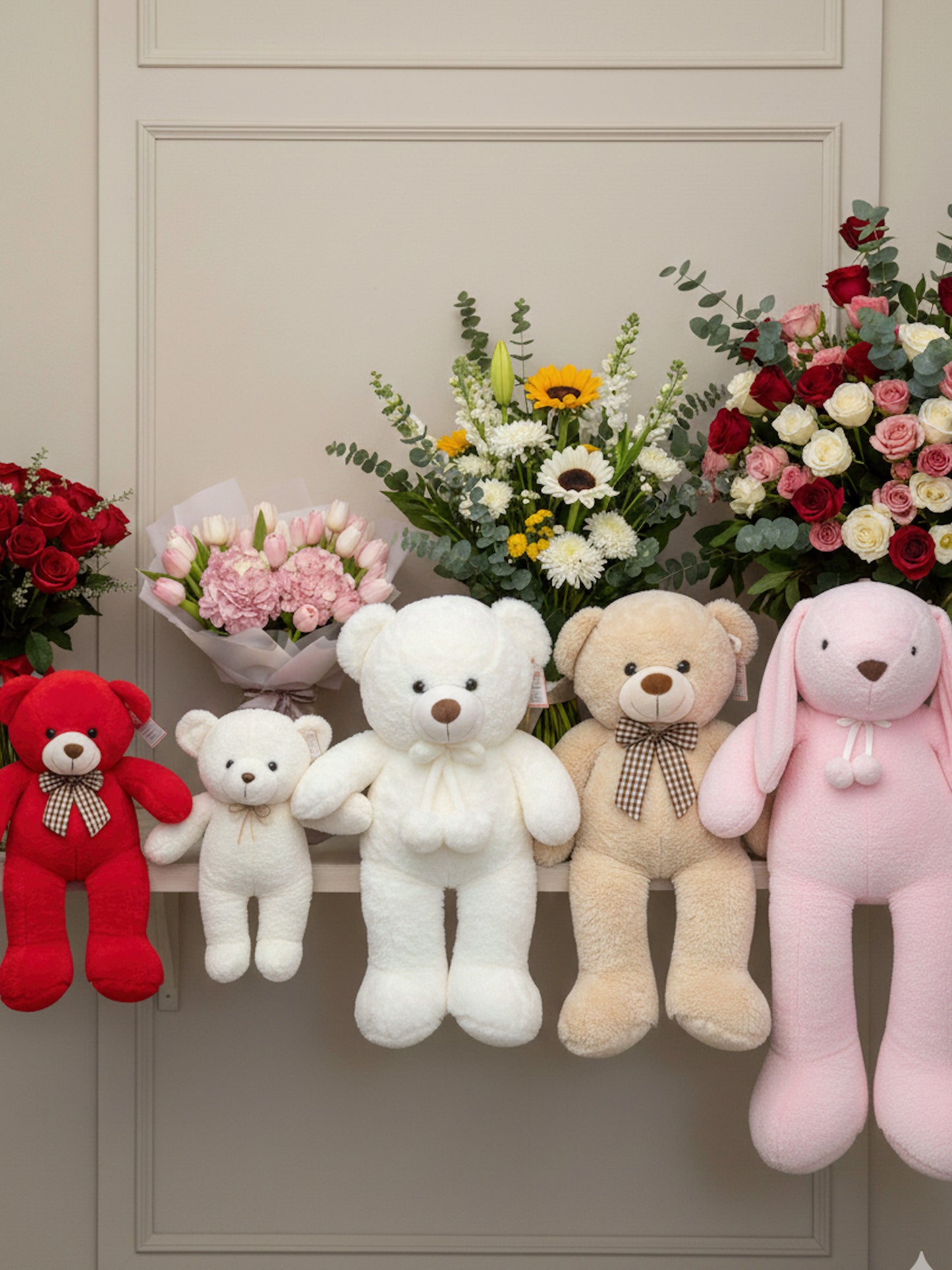 Valentine’s Day Complimentary Plush Companion - Farm-Sook Flowers & Coffee