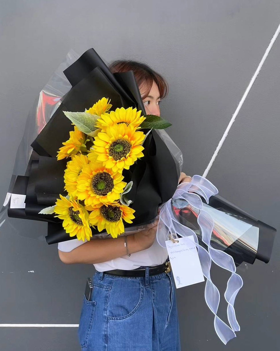 Bouquet of Silk Sunflowers - Farm-Sook Flowers & Coffee