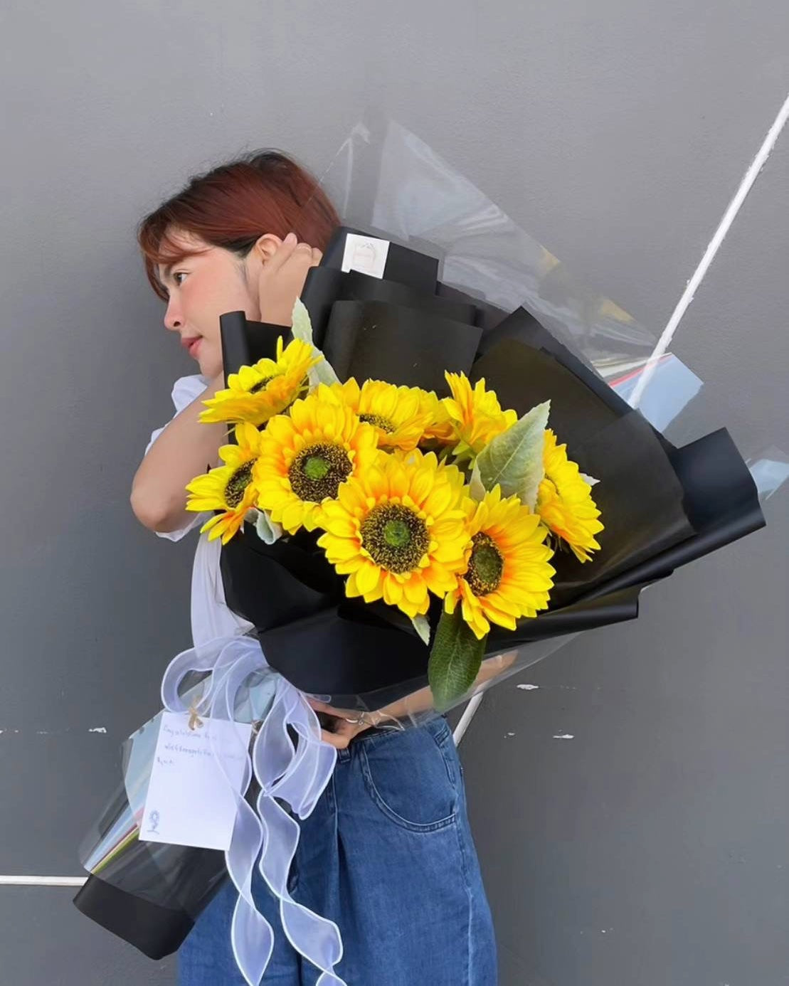 Bouquet of Silk Sunflowers - Farm-Sook Flowers & Coffee