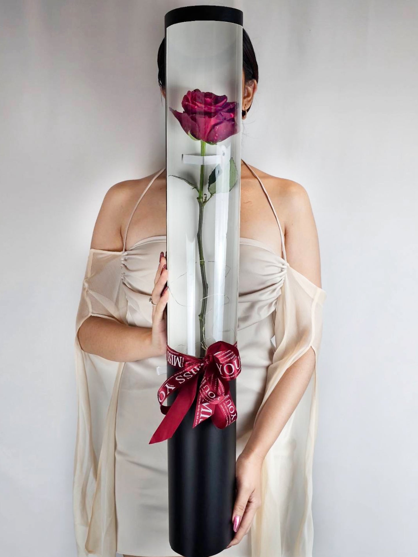 Valentine's Day - Single Ecuadorian Rose - Farm-Sook Flowers & Coffee