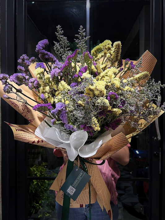 Bouquet of Statice - Farm-Sook Flowers & Coffee